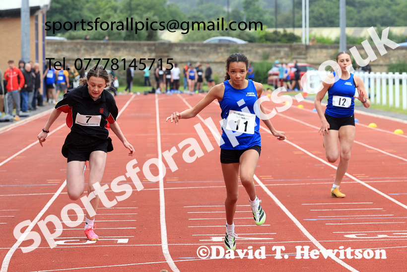 Sprints, 2026 Northumberland Schools Track and Field, Wentworth, Hexhan. Photo: David T. Hewitson/Sports for All Pics